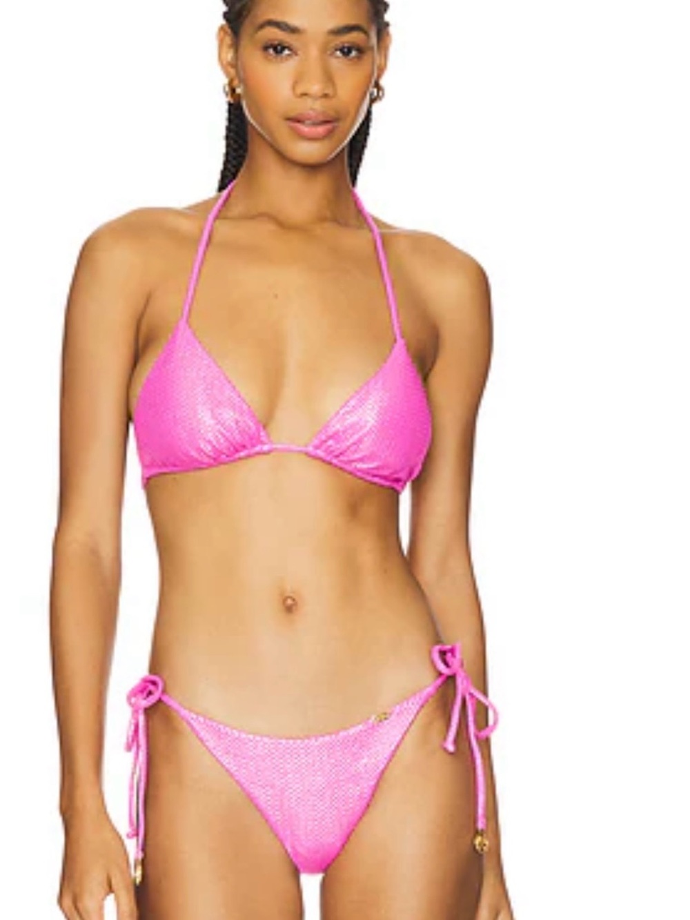 NWT Shimmer Metallic Pink Bikini💕✨